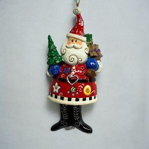 Santa Claus Christmas Ornament Dangling Boots Holiday Tree Gifts Toys Decor